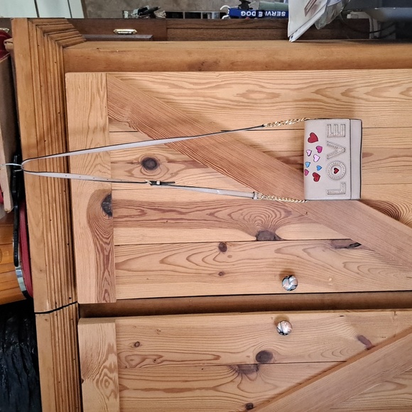 Hand Painted Light Pink Love Bag Crossbody - Picture 3 of 16